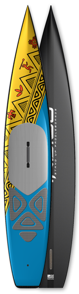 SUP racing board Indigo Segull custom made paddlebaords Carbon Innegra